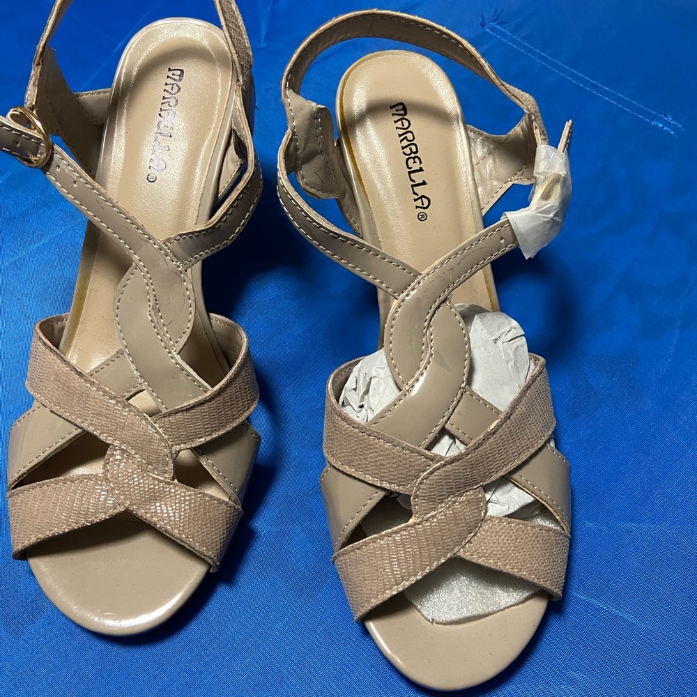 Beige women’s heels